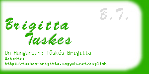brigitta tuskes business card